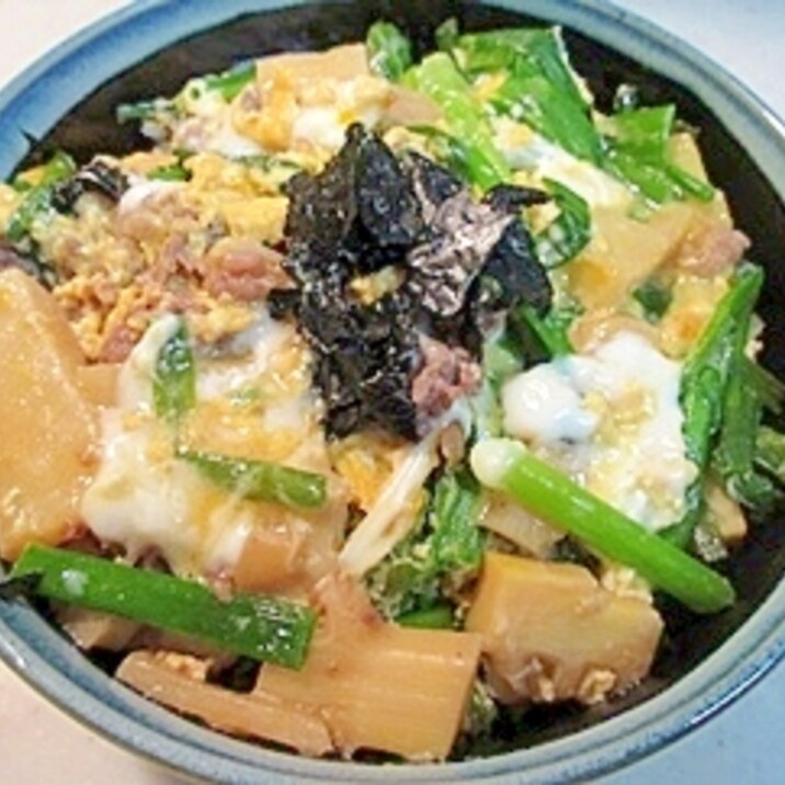 旬のタケノコで！ボリュームタケノコ丼